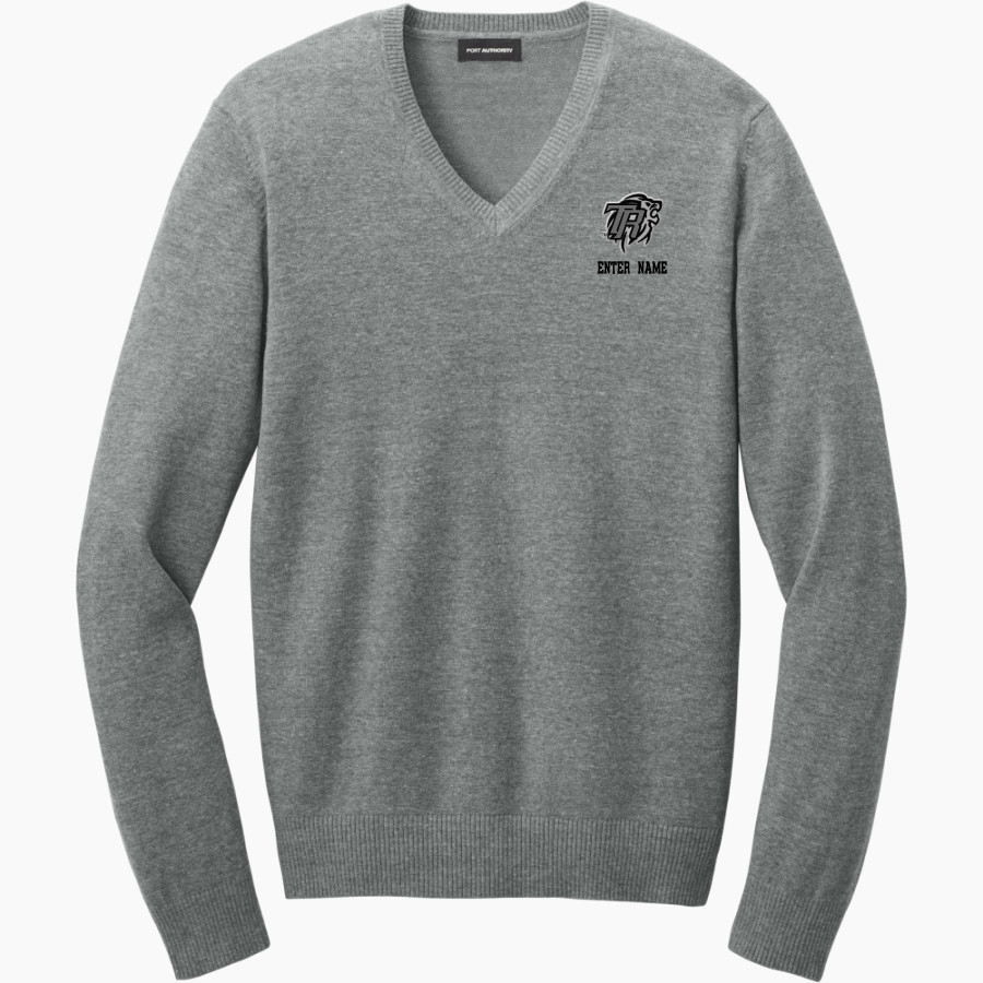 Dr. Thomas Randle Lions <span class="pdp-name-mascot">Thomas Randle HS Lions</span> Port Authority Men's Easy Care V-Neck Sweater
