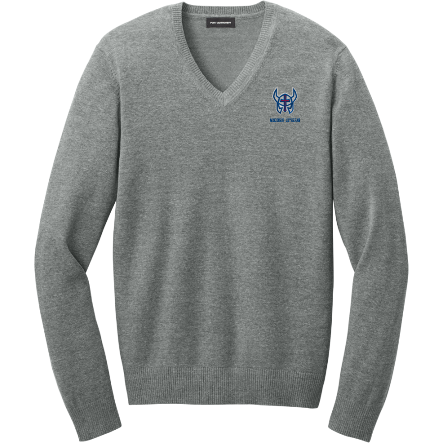 Wisconsin Lutheran Vikings <span class="pdp-name-mascot">Wisconsin Lutheran Vikings</span> Port Authority Men's Easy Care V-Neck Sweater