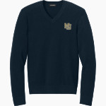 Morris Jeff Pelicans Port Authority Men's Easy Care V-Neck Sweater Front Thumbnail