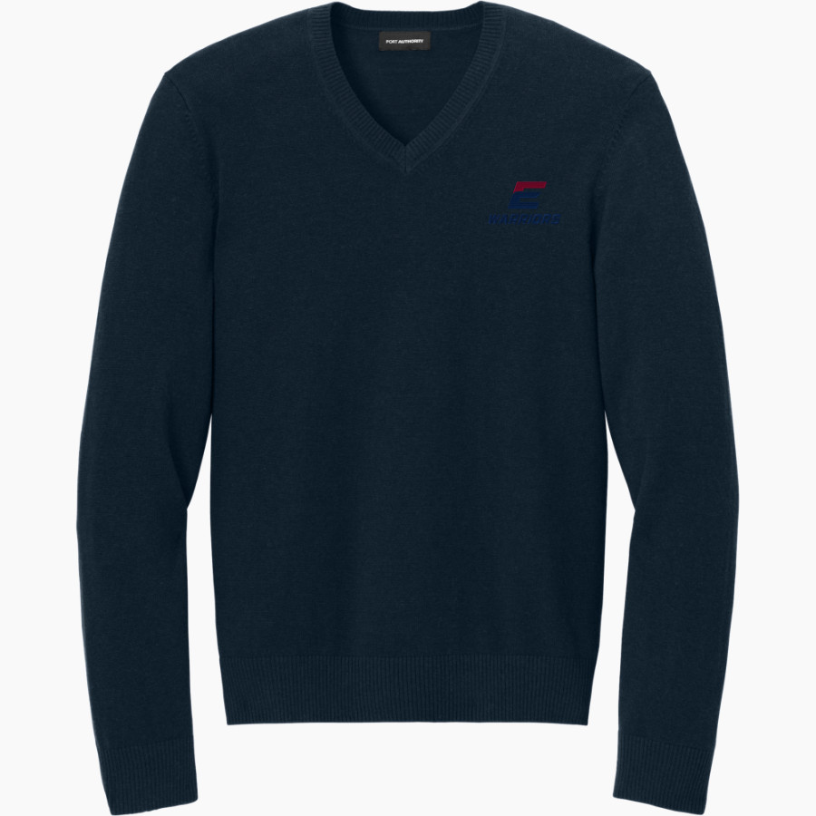 OFFICIAL ONLINE STORE OF EASTERN ATHLETICS <span class="pdp-name-mascot">Eastern Connecticut Warriors</span> Port Authority Men's Easy Care V-Neck Sweater