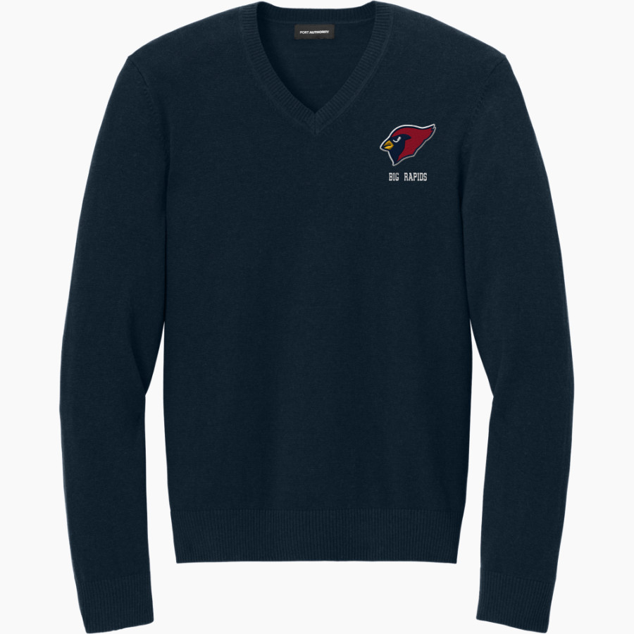 Big Rapids Cardinals <span class="pdp-name-mascot">Big Rapids Cardinals</span> Port Authority Men's Easy Care V-Neck Sweater