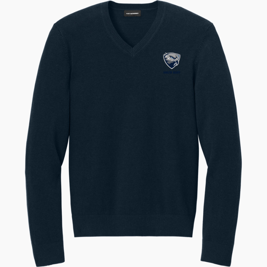 Hamilton Heights Hawks <span class="pdp-name-mascot">Hamilton Heights Christian Academy Hawks</span> Port Authority Men's Easy Care V-Neck Sweater
