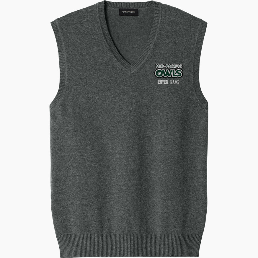 Mid-Pacific Owls <span class="pdp-name-mascot">Mid-Pacific Owls</span> Port Authority Men's Easy Care Sweater Vest
