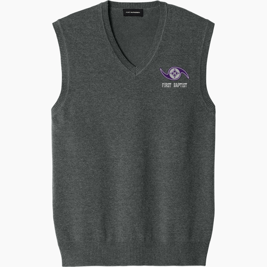 First Baptist Hurricanes <span class="pdp-name-mascot">First Baptist Hurricanes</span> Port Authority Men's Easy Care Sweater Vest