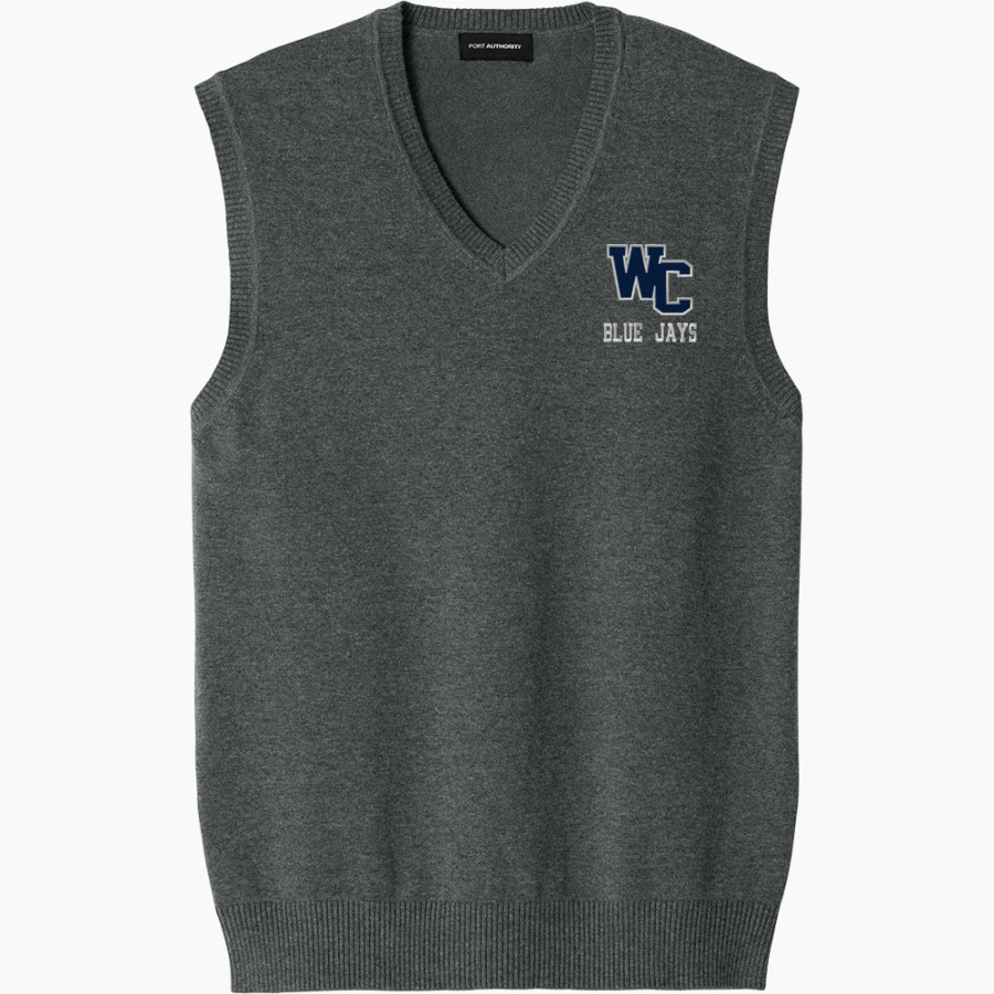 Westminster Blue Jays <span class="pdp-name-mascot">Westminster Blue Jays</span> Port Authority Men's Easy Care Sweater Vest