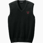Omro School District Sideline Store <span class="pdp-name-mascot">OMRO FOXES</span> Port Authority Men's Easy Care Sweater Vest Front Thumbnail