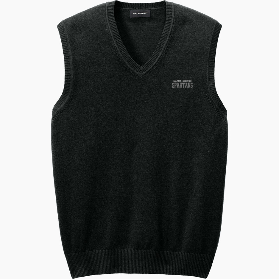 Calvary Christian Spartans <span class="pdp-name-mascot">Calvary Christian Spartans</span> Port Authority Men's Easy Care Sweater Vest