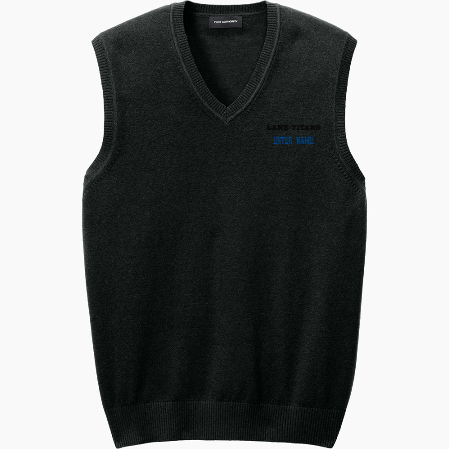 Lane Community College Titans <span class="pdp-name-mascot">Lane Community College Titans</span> Port Authority Men's Easy Care Sweater Vest