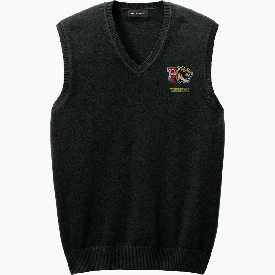 TERREBONNE HIGH SCHOOL TIGERS Port Authority Men's Easy Care Sweater Vest