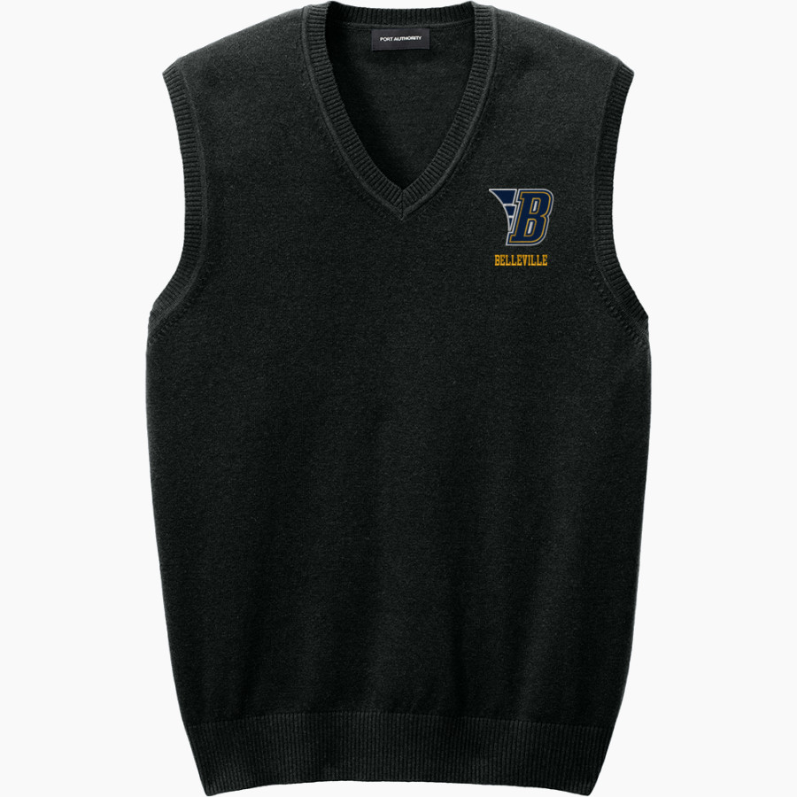BELLEVILLE HIGH SCHOOL WILDCATS <span class="pdp-name-mascot">BELLEVILLE WILDCATS</span> Port Authority Men's Easy Care Sweater Vest