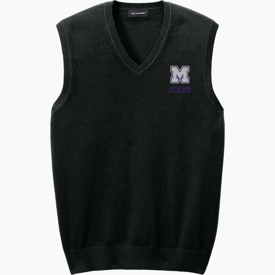 MONTEREY HIGH SCHOOL WILDCATS <span class="pdp-name-mascot">MONTEREY WILDCATS</span> Port Authority Men's Easy Care Sweater Vest