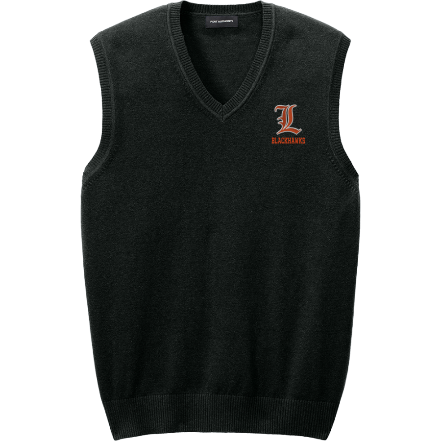LESLIE HIGH SCHOOL BLACKHAWKS <span class="pdp-name-mascot">LESLIE BLACKHAWKS</span> Port Authority Men's Easy Care Sweater Vest