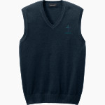 Crosspoint Christian Warriors Port Authority Men's Easy Care Sweater Vest Front Thumbnail