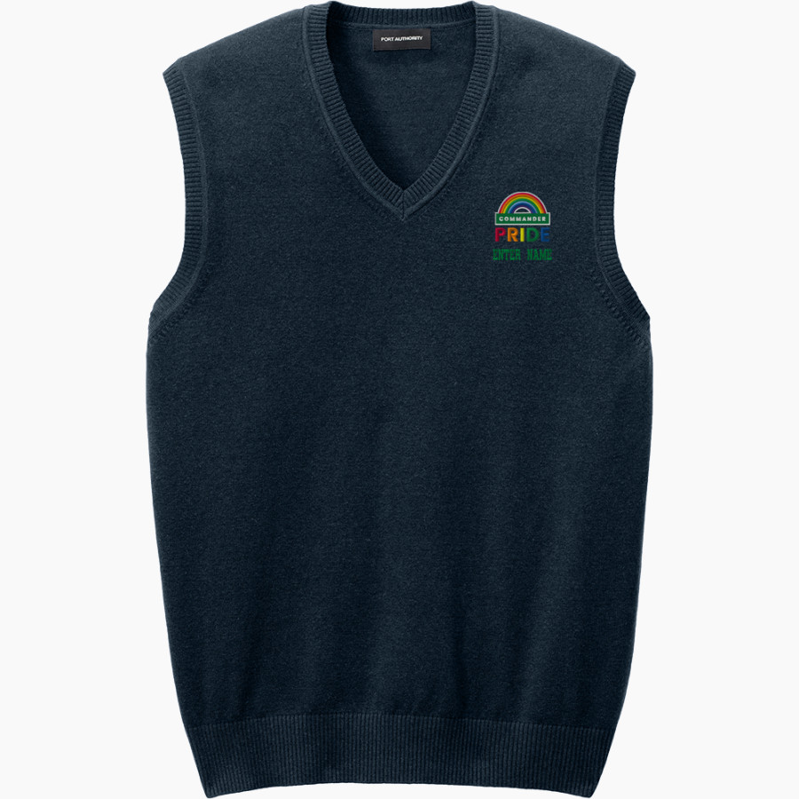 JOHN F KENNEDY HIGH SCHOOL COMMANDERS <span class="pdp-name-mascot">JOHN F KENNEDY COMMANDERS</span> Port Authority Men's Easy Care Sweater Vest