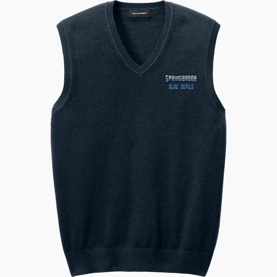 Springbrook Blue Devils <span class="pdp-name-mascot">Springbrook Blue Devils</span> Port Authority Men's Easy Care Sweater Vest