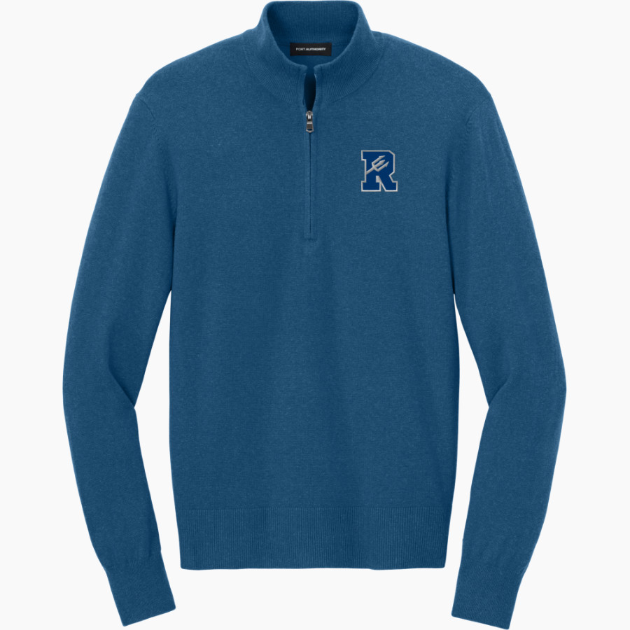 READING SENIOR HIGH SCHOOL BLUE DEVILS <span class="pdp-name-mascot">READING BLUE DEVILS</span> Port Authority Men's Easy Care 1/4-Zip Sweater