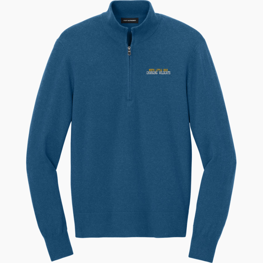 NORTH LITTLE ROCK HIGH SCHOOL CHARGING WILDCATS Port Authority Men's Easy Care 1/4-Zip Sweater