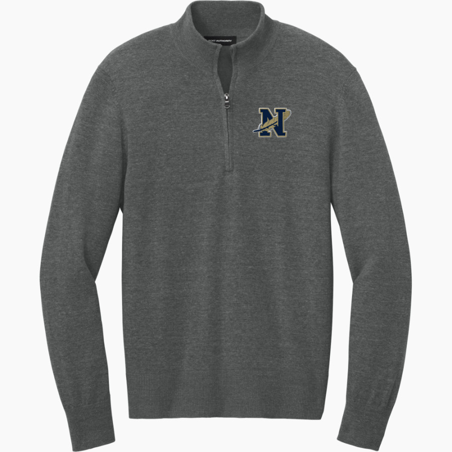 Bishop Noll Warriors <span class="pdp-name-mascot">Bishop Noll Warriors</span> Port Authority Men's Easy Care 1/4-Zip Sweater