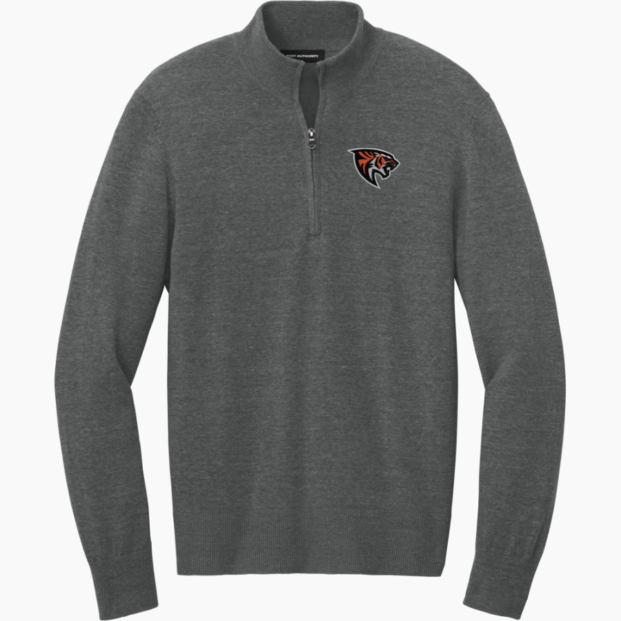 Republic Tigers Port Authority Men's Easy Care 1/4-Zip Sweater