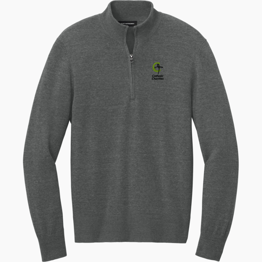 Catholic Charities of Eastern WA Catholic Charities <span class="pdp-name-mascot">Catholic Charities of Eastern WA</span> Port Authority Men's Easy Care 1/4-Zip Sweater