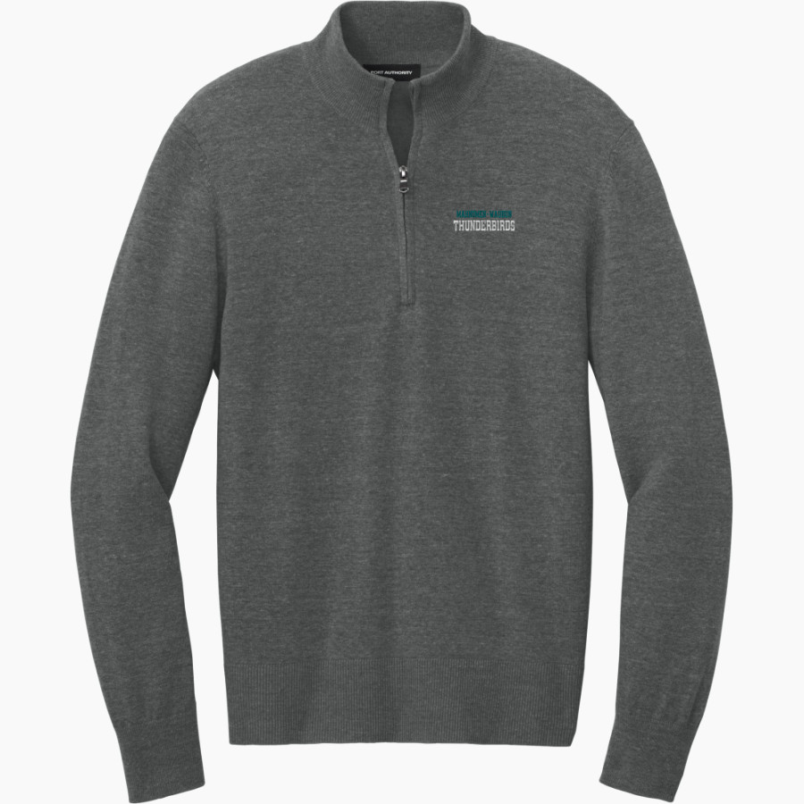 Mahnomen-Waubun THUNDERBIRDS <span class="pdp-name-mascot">Mahnomen-Waubun THUNDERBIRDS</span> Port Authority Men's Easy Care 1/4-Zip Sweater