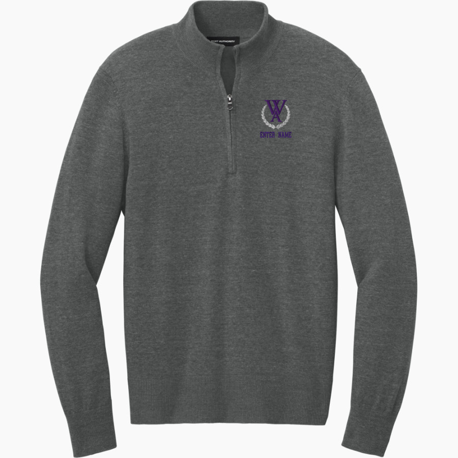 Westminster Defenders <span class="pdp-name-mascot">Westminster Defenders</span> Port Authority Men's Easy Care 1/4-Zip Sweater