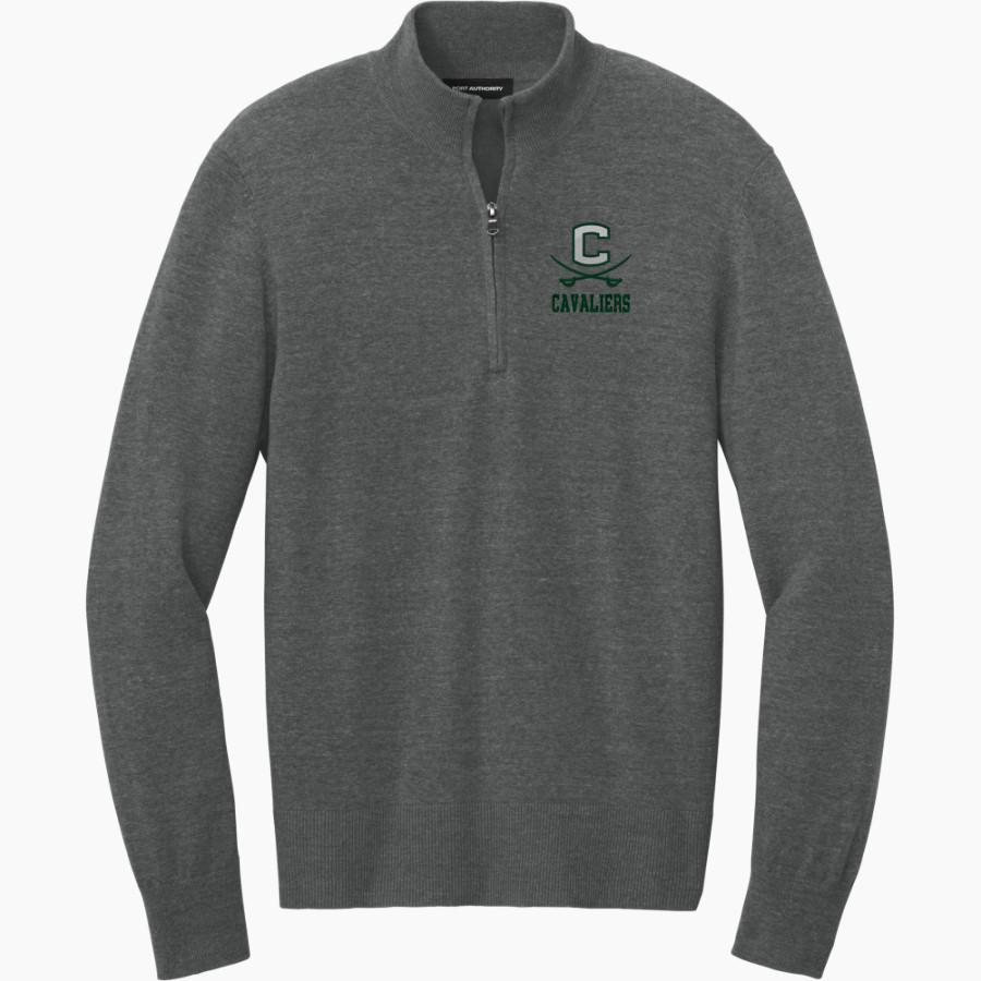 Crosspointe Christian Cavaliers <span class="pdp-name-mascot">Crosspointe Christian Academy Cavaliers</span> Port Authority Men's Easy Care 1/4-Zip Sweater
