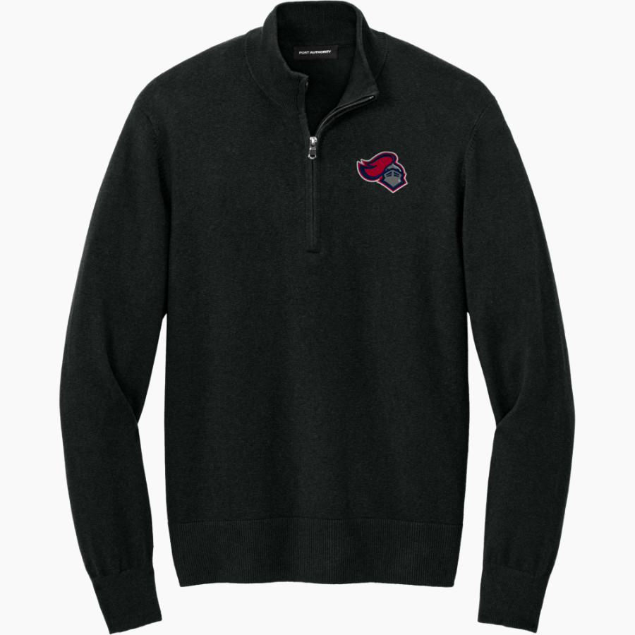 SPARTANBURG CHRISTIAN ACADEMY WARRIORS Port Authority Men's Easy Care 1/4-Zip Sweater
