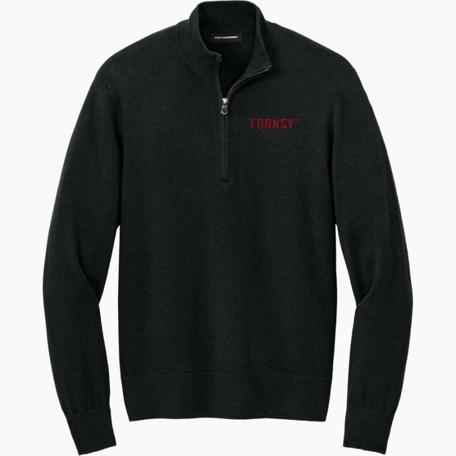 Transylvania University Official Store of the Pioneers <span class="pdp-name-mascot">Transylvania Pioneers</span> Port Authority Men's Easy Care 1/4-Zip Sweater