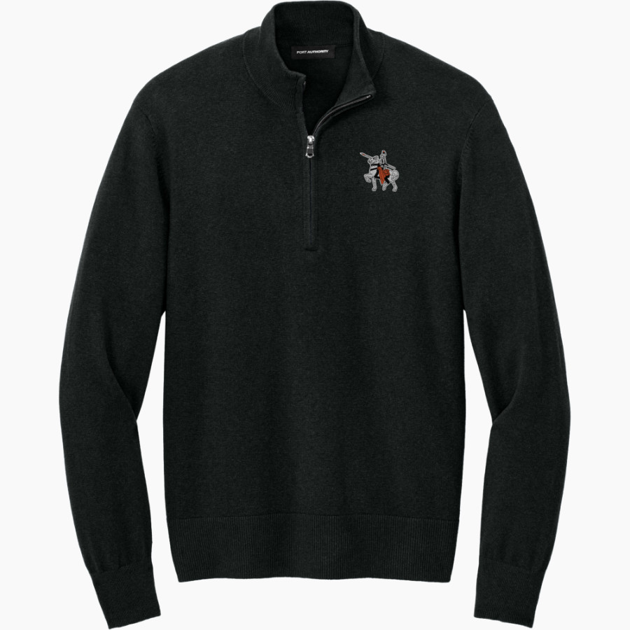 LINCOLNWOOD HIGH SCHOOL LANCERS Port Authority Men's Easy Care 1/4-Zip Sweater