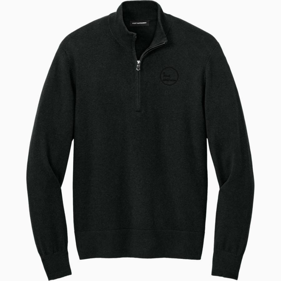 8 Pine Inc. 8 Pine Inc Port Authority Men's Easy Care 1/4-Zip Sweater