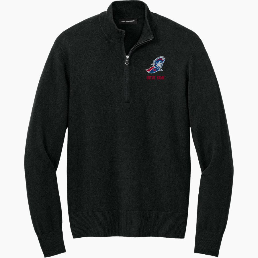 JAY COUNTY HIGH SCHOOL PATRIOTS Port Authority Men's Easy Care 1/4-Zip Sweater