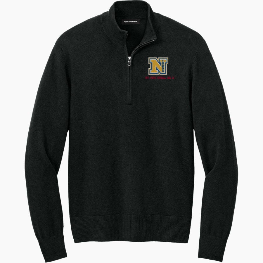 Newberry Youth Football And Cheer Panthers <span class="pdp-name-mascot">Newberry Youth Football And Cheer Panthers</span> Port Authority Men's Easy Care 1/4-Zip Sweater