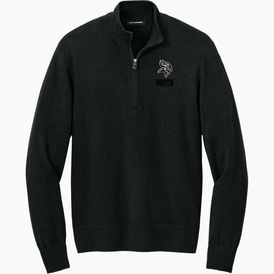 NORTH HIGH SCHOOL VIKINGS <span class="pdp-name-mascot">NORTH VIKINGS</span> Port Authority Men's Easy Care 1/4-Zip Sweater