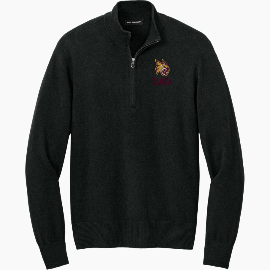 OLMCA Wildcats Port Authority Men's Easy Care 1/4-Zip Sweater