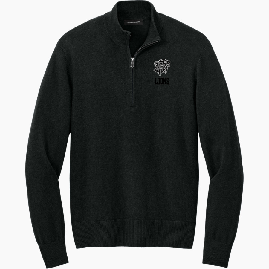 Dr. Thomas Randle Lions <span class="pdp-name-mascot">Thomas Randle HS Lions</span> Port Authority Men's Easy Care 1/4-Zip Sweater