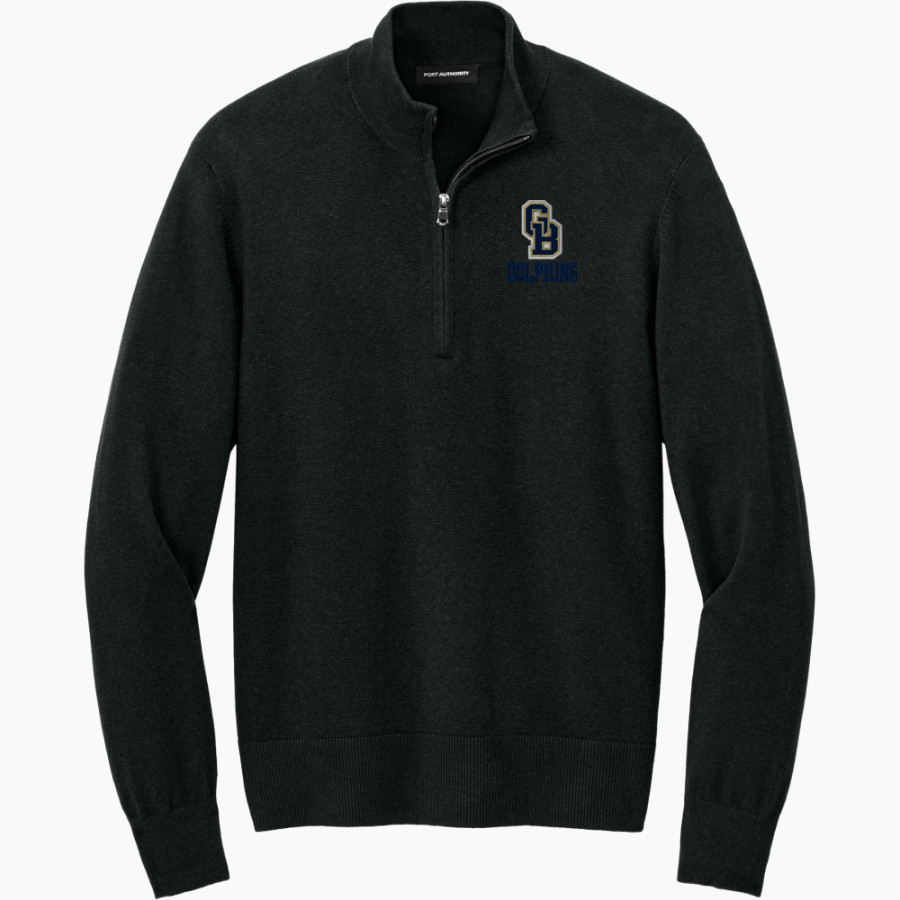 GULF BREEZE HIGH SCHOOL DOLPHINS Port Authority Men's Easy Care 1/4-Zip Sweater