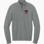 EVERETT HIGH SCHOOL CRIMSON TIDE Port Authority Men's Easy Care 1/4-Zip Sweater Front Thumbnail
