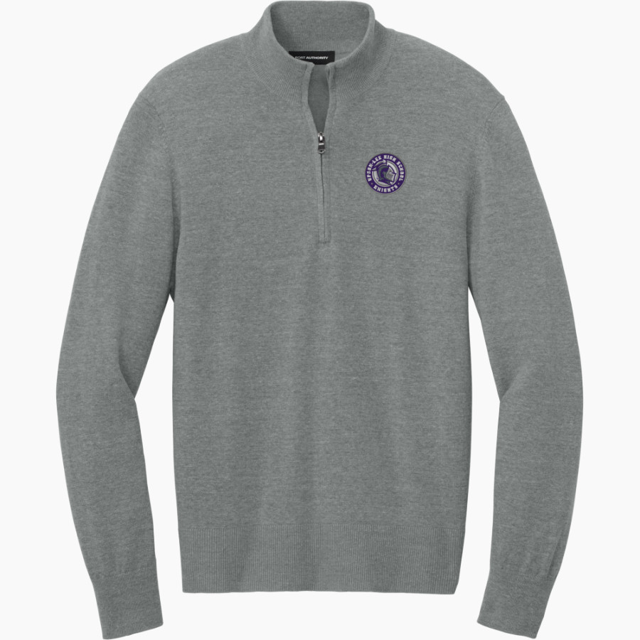 UPSON-LEE High School Knights <span class="pdp-name-mascot">Upson Lee Knights</span> Port Authority Men's Easy Care 1/4-Zip Sweater