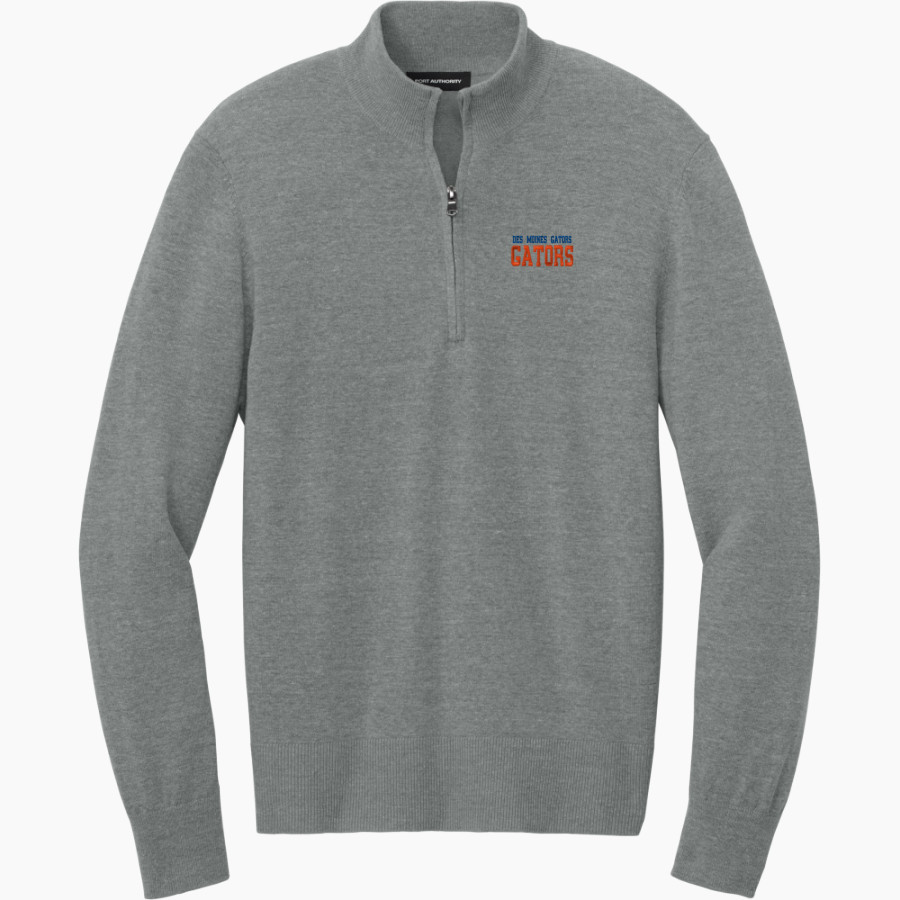 Des Moines Gators Gators <span class="pdp-name-mascot">Des Moines Gators Gators</span> Port Authority Men's Easy Care 1/4-Zip Sweater