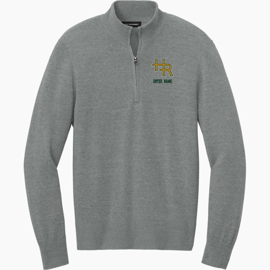 Head-Royce Jayhawks <span class="pdp-name-mascot">Head-Royce Jayhawks</span> Port Authority Men's Easy Care 1/4-Zip Sweater