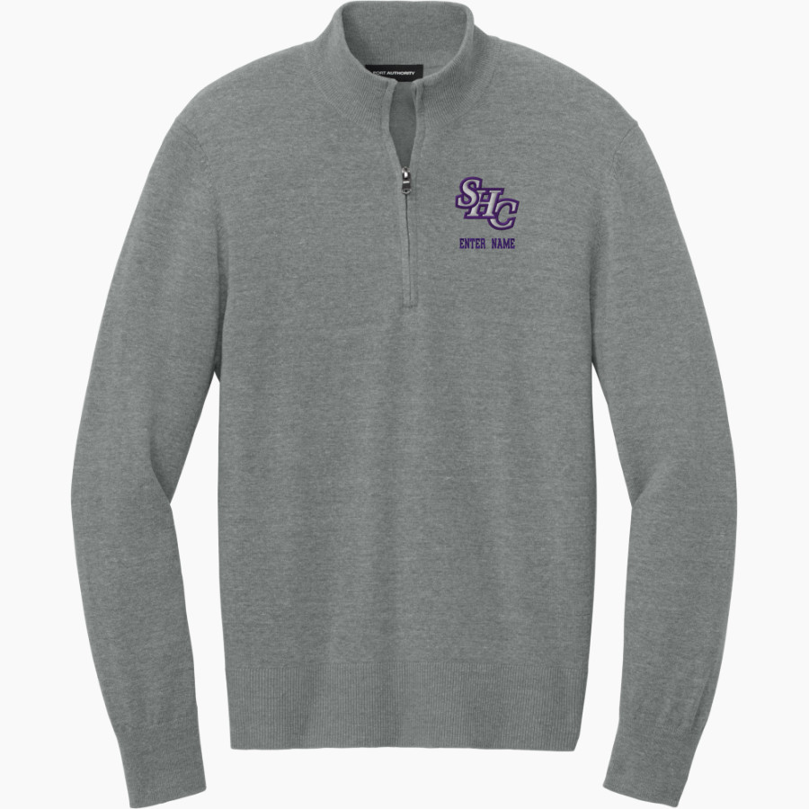 Spring Hill Badgers Port Authority Men's Easy Care 1/4-Zip Sweater