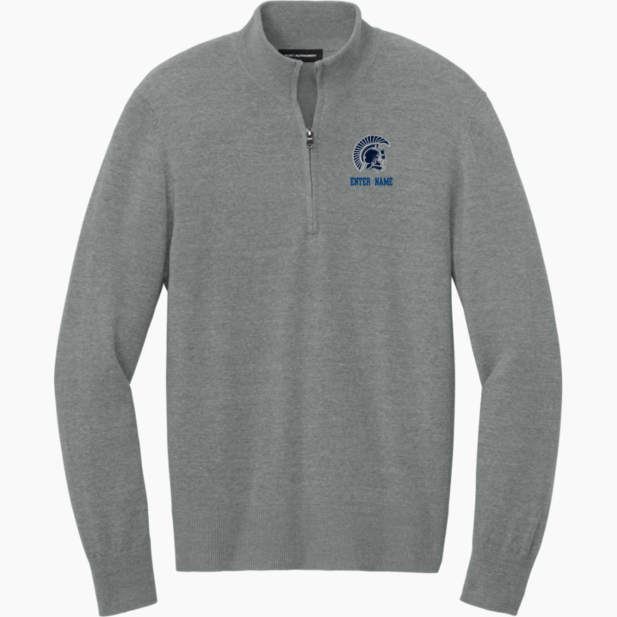 NEW KENT HIGH SCHOOL TROJANS <span class="pdp-name-mascot">NEW KENT TROJANS</span> Port Authority Men's Easy Care 1/4-Zip Sweater