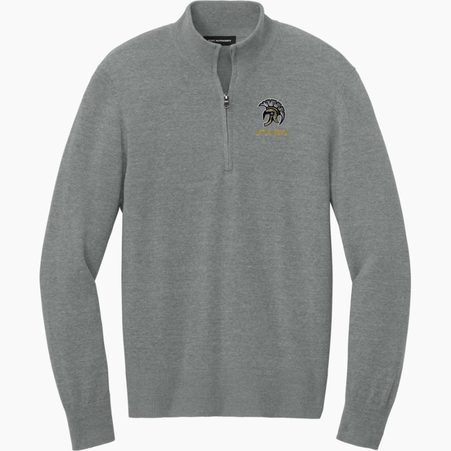 HOT SPRINGS HIGH SCHOOL TROJANS <span class="pdp-name-mascot">HOT SPRINGS TROJANS</span> Port Authority Men's Easy Care 1/4-Zip Sweater