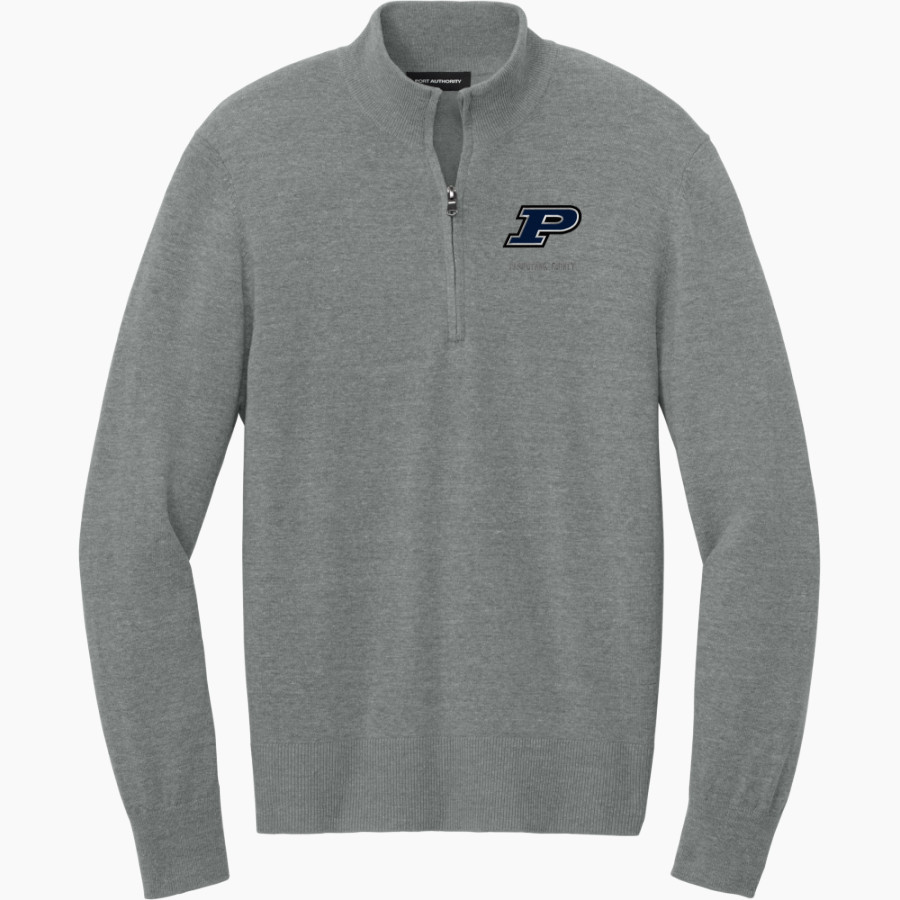PASQUOTANK COUNTY HIGH SCHOOL PANTHERS <span class="pdp-name-mascot">PASQUOTANK COUNTY PANTHERS</span> Port Authority Men's Easy Care 1/4-Zip Sweater