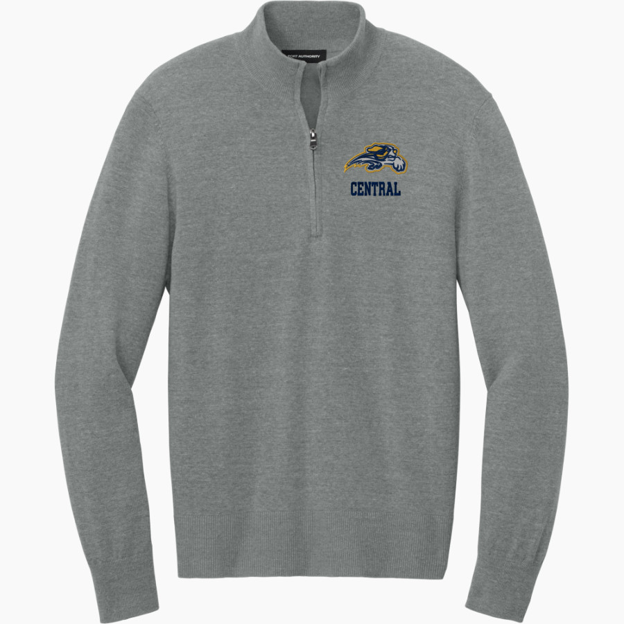 CENTRAL CHRISTIAN SCHOOL SAINTS <span class="pdp-name-mascot">CENTRAL SAINTS</span> Port Authority Men's Easy Care 1/4-Zip Sweater