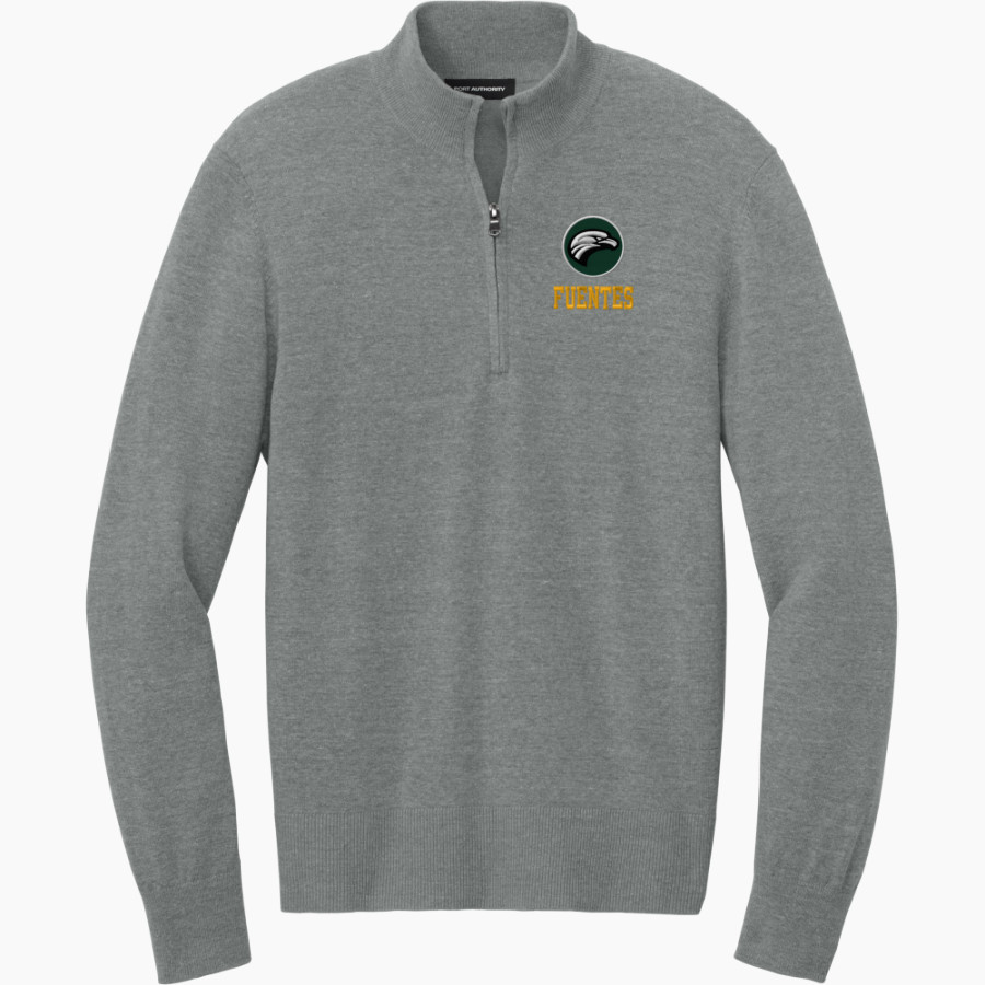 Fuentes Eagles <span class="pdp-name-mascot">Fuentes Eagles</span> Port Authority Men's Easy Care 1/4-Zip Sweater