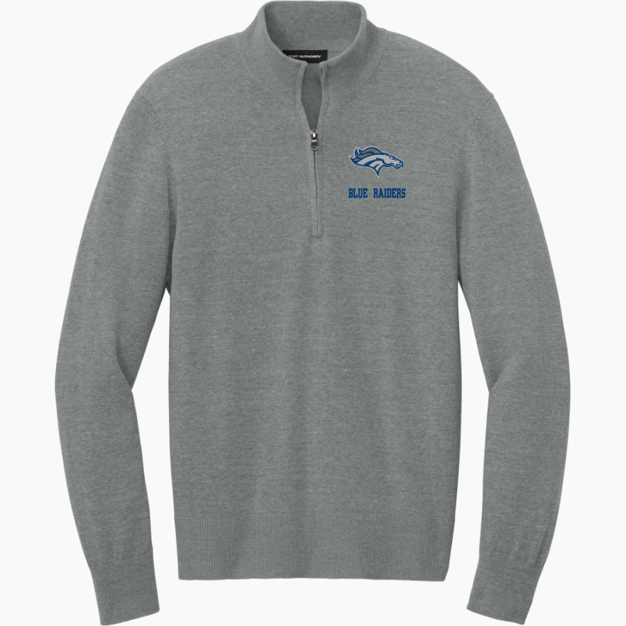 Horseheads Blue Raiders <span class="pdp-name-mascot">Horseheads Blue Raiders</span> Port Authority Men's Easy Care 1/4-Zip Sweater