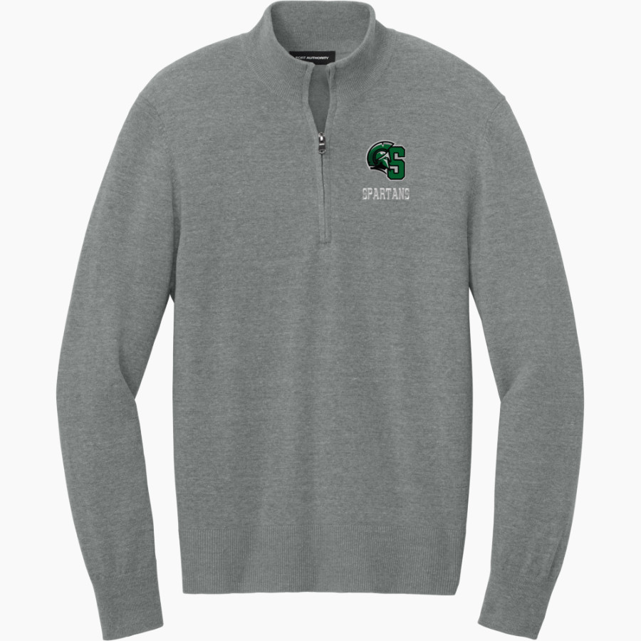 Calvary Christian Spartans <span class="pdp-name-mascot">Calvary Christian Spartans</span> Port Authority Men's Easy Care 1/4-Zip Sweater