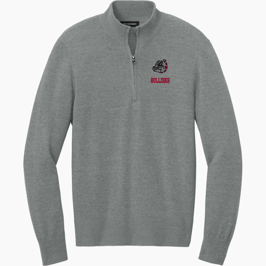 Boiling Springs Middle School bulldogs offical sideline store <span class="pdp-name-mascot">Boiling Springs Bulldogs</span> Port Authority Men's Easy Care 1/4-Zip Sweater
